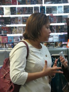 Councilwoman Maria Quiñones-Sánchez defends the mayor's plan. Photo by Marcos Rios