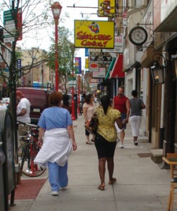South Street is always busy.