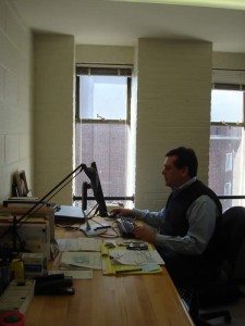 Executive Director of PennPraxis Harris Steinberg works on his civic vision from his office in the Fisher Fine Arts Library on the University of Pennsylvania campus.