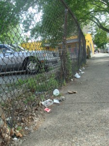 Littered streets in Germantown
